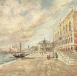 1952  Palazzo Ducale  olio su tela cm 61x46